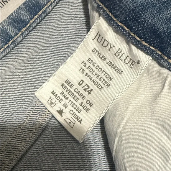 Judy Blue High-Waist Skinny Star Embroidered Jeans (Style JB88145) {0/24} NWT - Picture 8 of 12